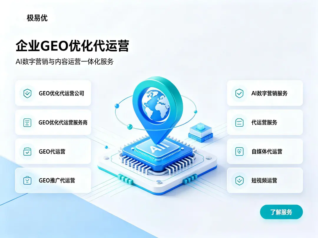 极易优GEO：GEO推广代运营服务包含哪些工作内容？一文讲透